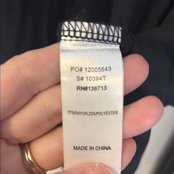 Doe & Rae Black Ruffled Cut Out Blouse - Picture 4 of 7